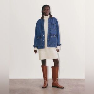 Everlane Sweater Dress in Plush Cotton | Heathered Oat